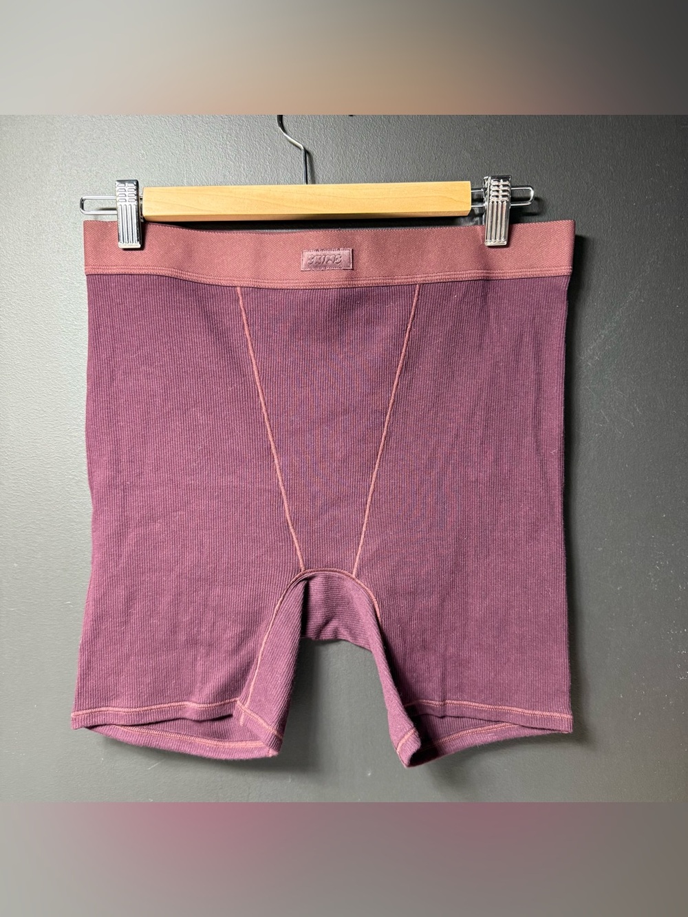 New Women's SKIMS Cotton Rib Boxer Panty